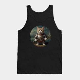 Cute cat knight Tank Top